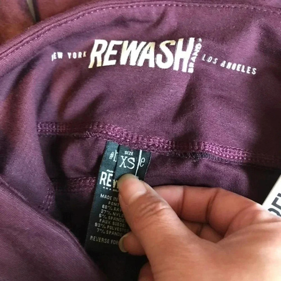 NWT Rewash Legging High Rise Comfort Stretch Girl/Women Pants Size XS - Picture 3 of 8